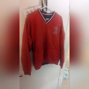 Men's Large Red Sox Reversible Pullover